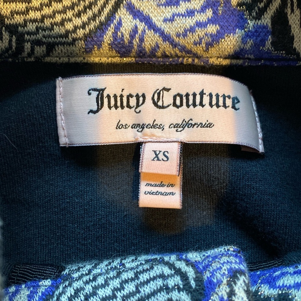 Juicy Couture Stretchy Button Down Jacket: Size E… - image 8